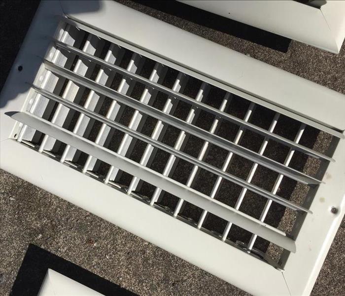 Clean vent covers with a shining white appearance.